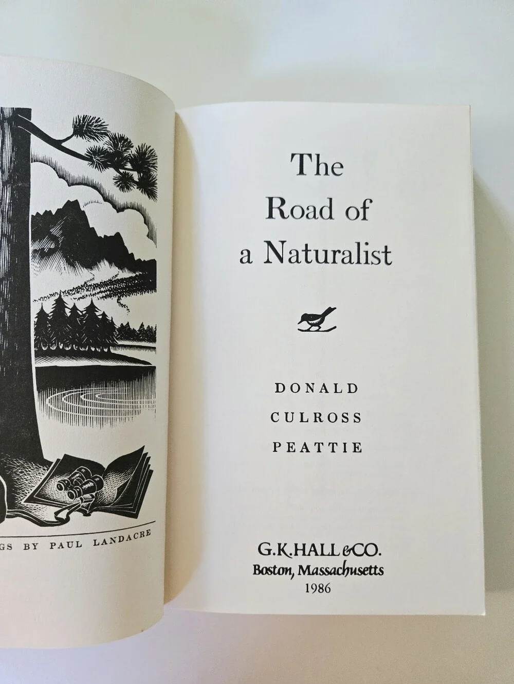 The Road of a Naturalist Donald Culross Peattie 1986 GK Hall Illustrated